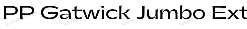 PP Gatwick Jumbo Ext字体转换